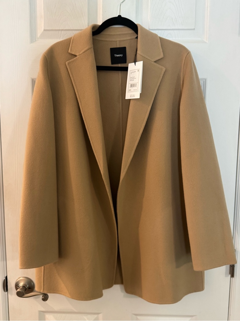 Theory Women's Tan Wool-Blend Blazer Jacket